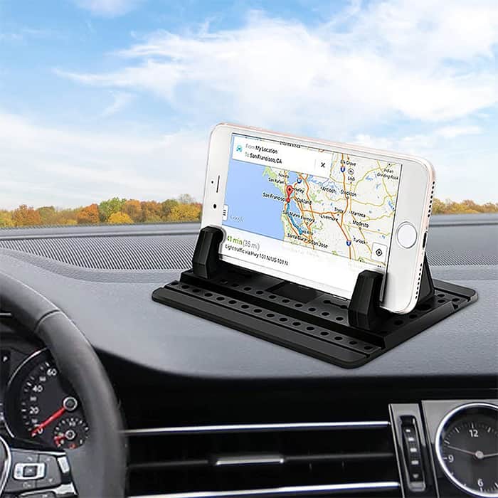 KIRZAX 4 Supporti A Ventosa Per Telefono In Silicone – Doppio Lato, Riutilizzabile, Senza Residui, Per Cucina, Auto E Selfie