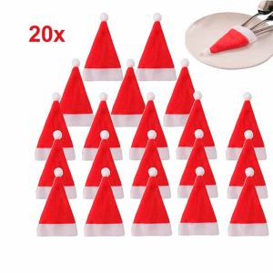 MiniSantaHats, tasca per cappello di Babbo Natale (20 pezzi)