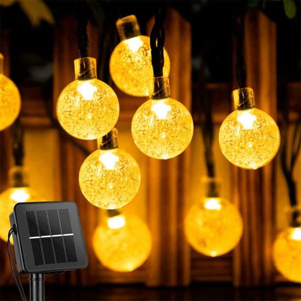 BulbLights, 50 luci LED retrò per interni ed esterni a carica di energia solare