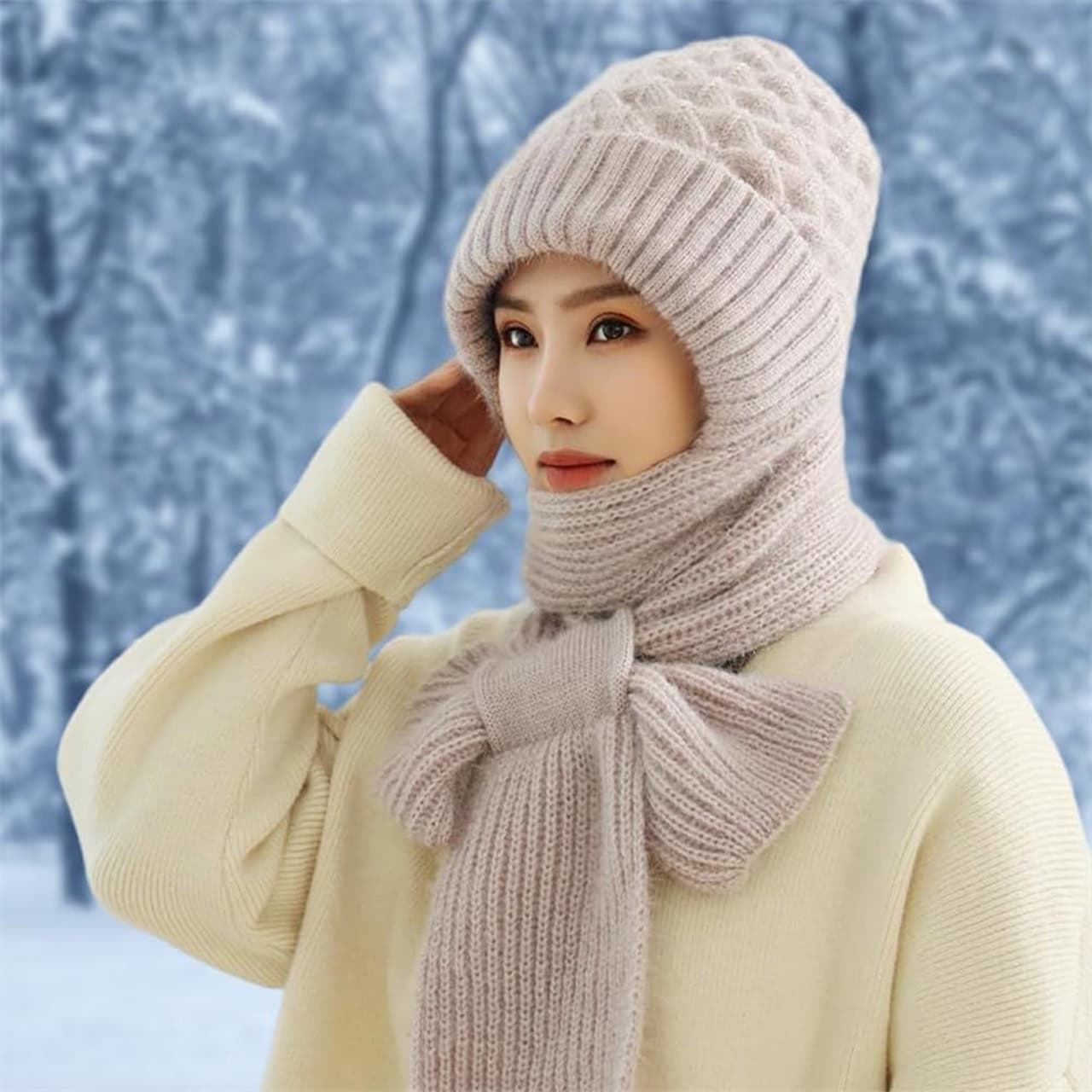 Felpa Uomo Tommy Hilfiger Set Di Beanie A Scacchi Da Uomo E