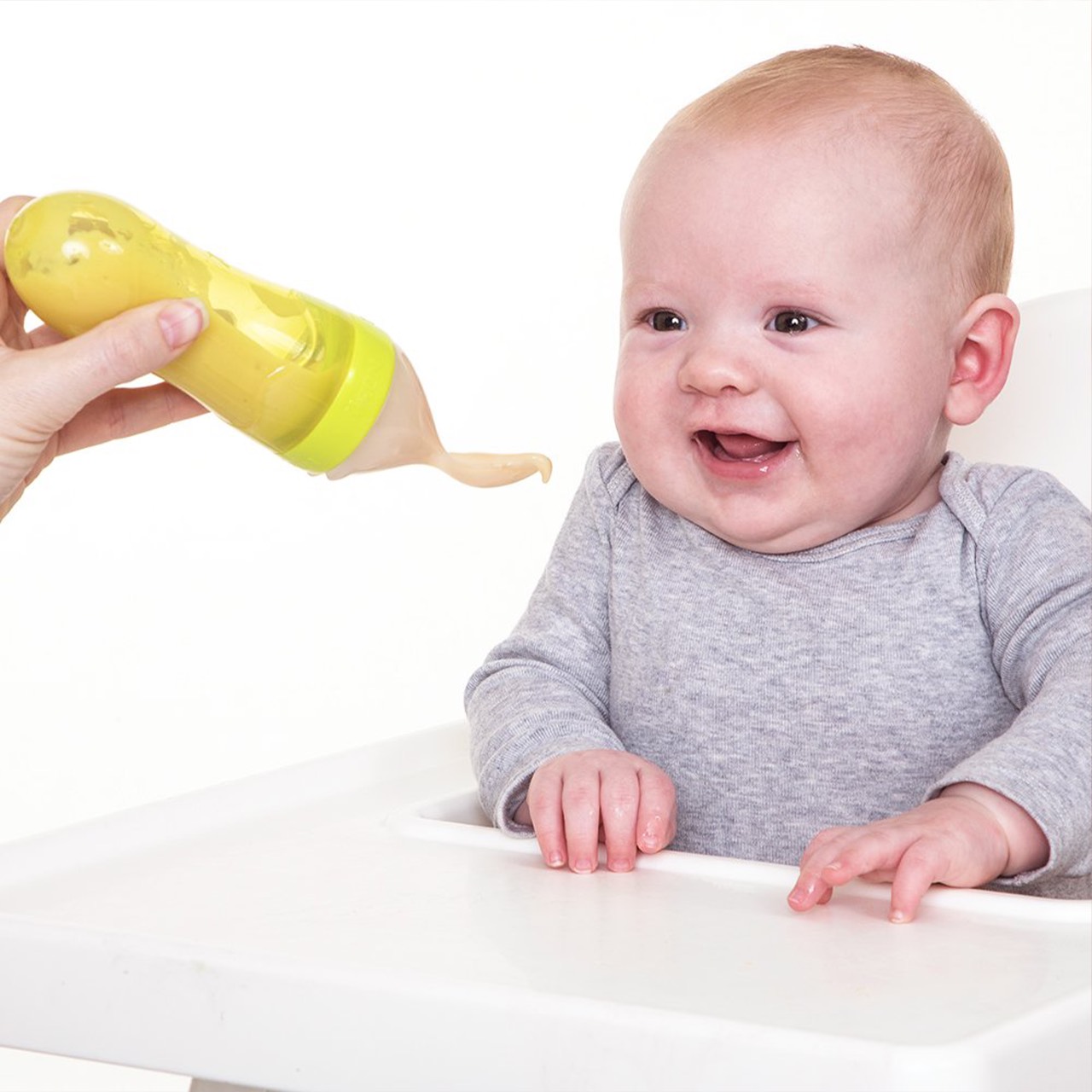 Lictin Set Alimentazione Baby 12 Pezzi – 6 Tettarelle Silicone 3 Misure, 2 Cucchiai Termici, Fruttiera Orso, Catena Antismarrimento, BPA Free
