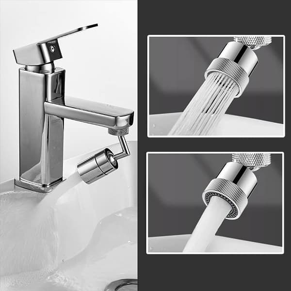 TapStar, rubinetto con filtro anti-schizzo con testina a spruzzo rotante 720 °!