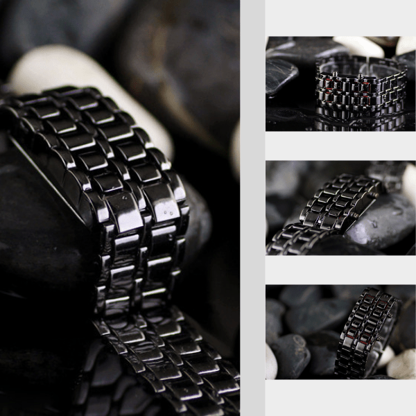 WATCHAIN-TST, orologio da polso LED TechTime
